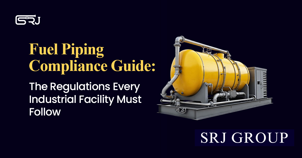 Industrial Fuel Storage Tank System with Compliance-Ready Piping