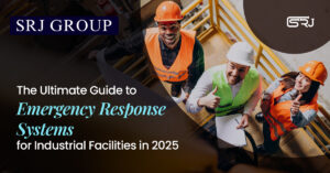 Industrial Workers Smiling After Safety Drill on Emergency Response System